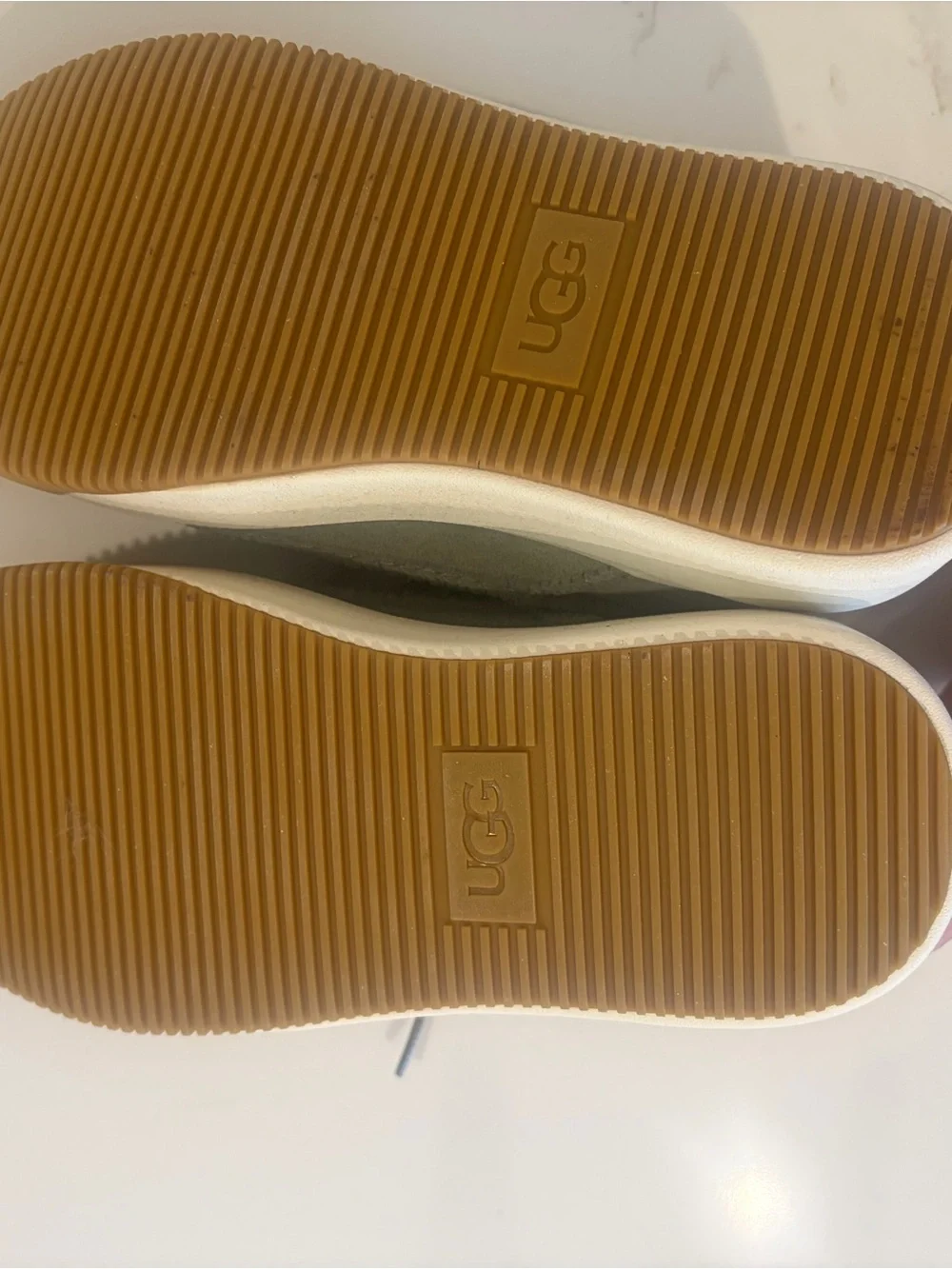 UGG EX-DUZZIT Olive Lace-Up Platform Sneaker with Gum Outsole